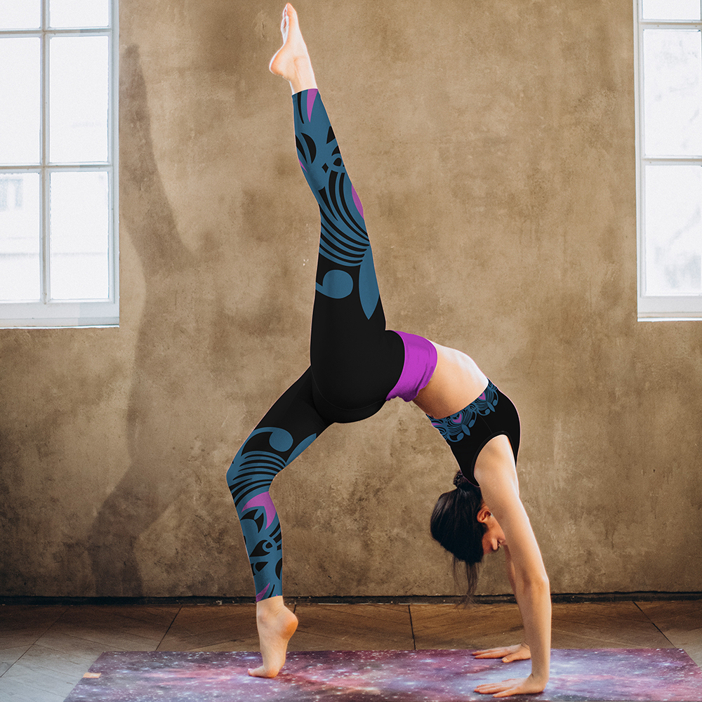 Dark Teal Ruched Yoga Leggings  Shop Online – Paramita Designs